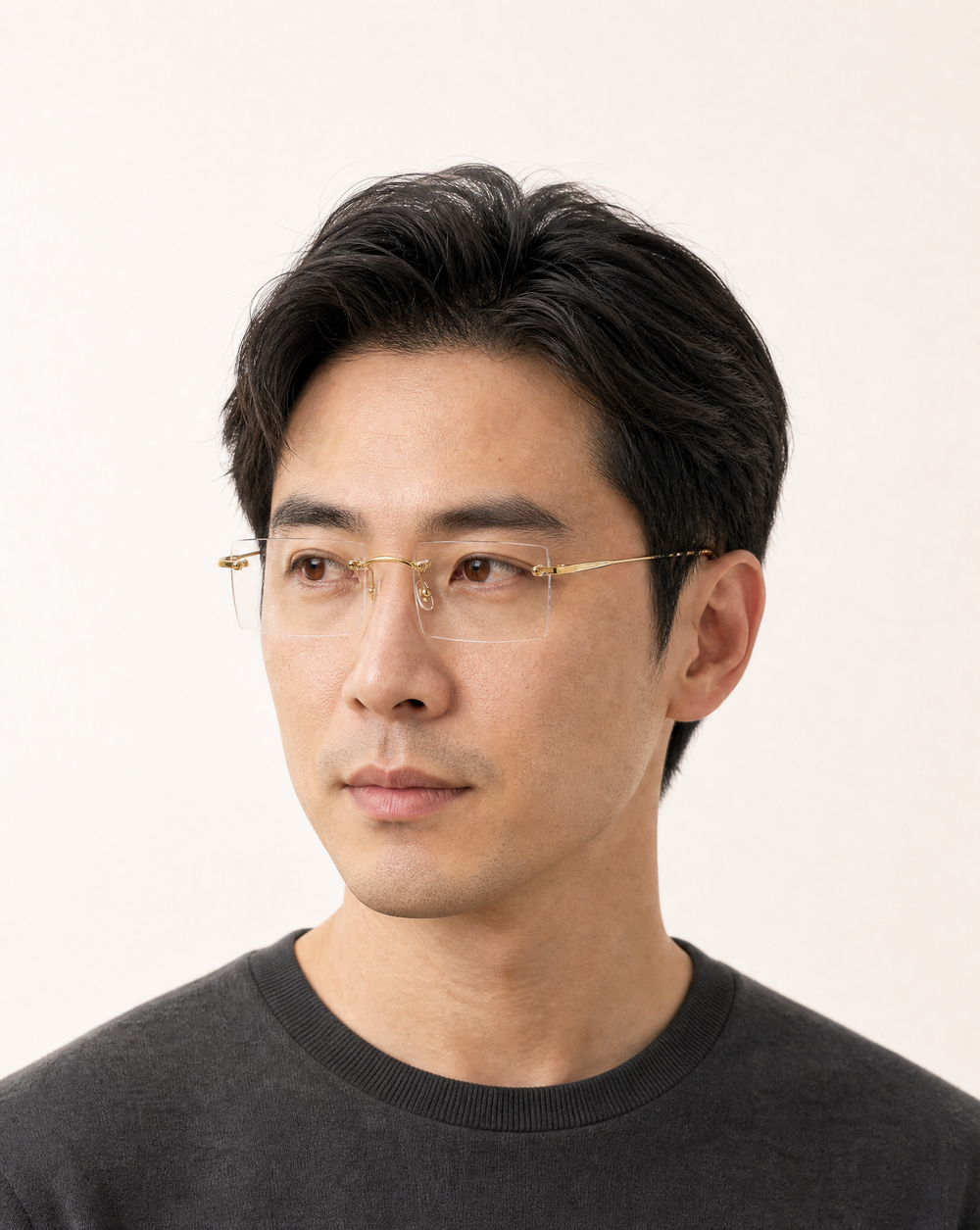 Odian Rimless Rectangle Custom Glasses – Style 11