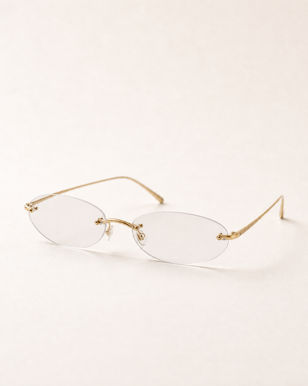 Odian Rimless Oval Custom Glasses – Style 12