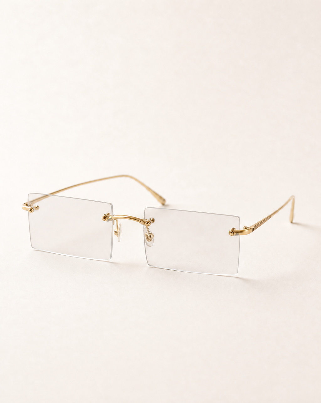 Odian Rimless Rectangle Custom Glasses – Style 11